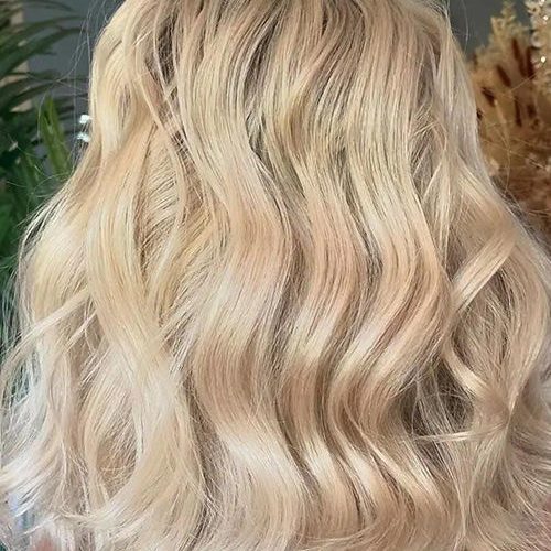 13x6ShortOmbreBeachWaveBlondeBobWigsWithDarkRoots 1