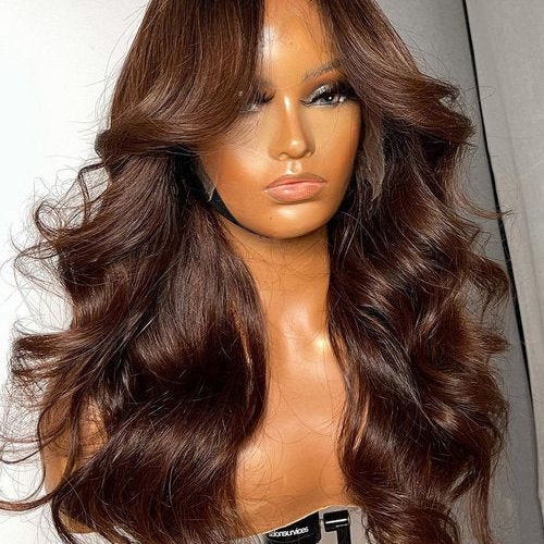 4LightBrownHdLaceUndetectableInvisibleLaceFrontHumanHairWigs 1