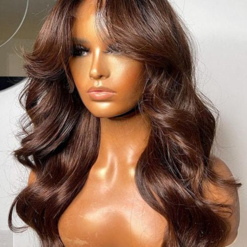 4LightBrownHdLaceUndetectableInvisibleLaceFrontHumanHairWigs 2